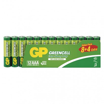 EMOS Zinková baterie GP Greencell AAA (R03)