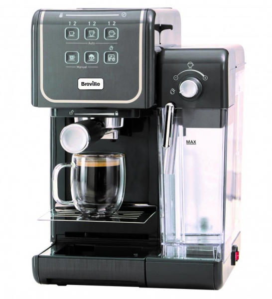 Kávovar Breville Prima Latte 3 šedý VCF146X