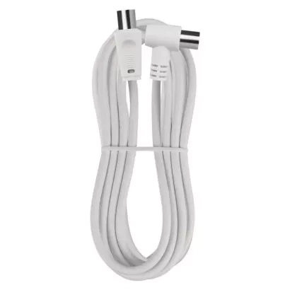 EMOS Anténní koaxiální kabel stíněný 2,5m – úhlová vidlice
