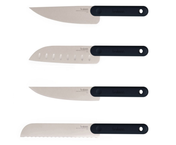 Sada kuchyňských nožů Trebonn černá 4 ks